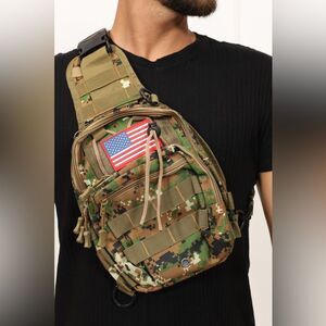 Tactical Sling Chest Bag | Camouflage Military Shoulder Pack | New